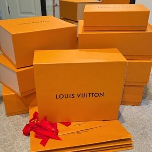 Louis Vuitton Signature Orange Boxes